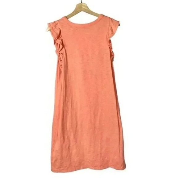 Universal Thread Pink Orange Ruffle Sleeve Knee Length Dress M - Picture 3 of 4